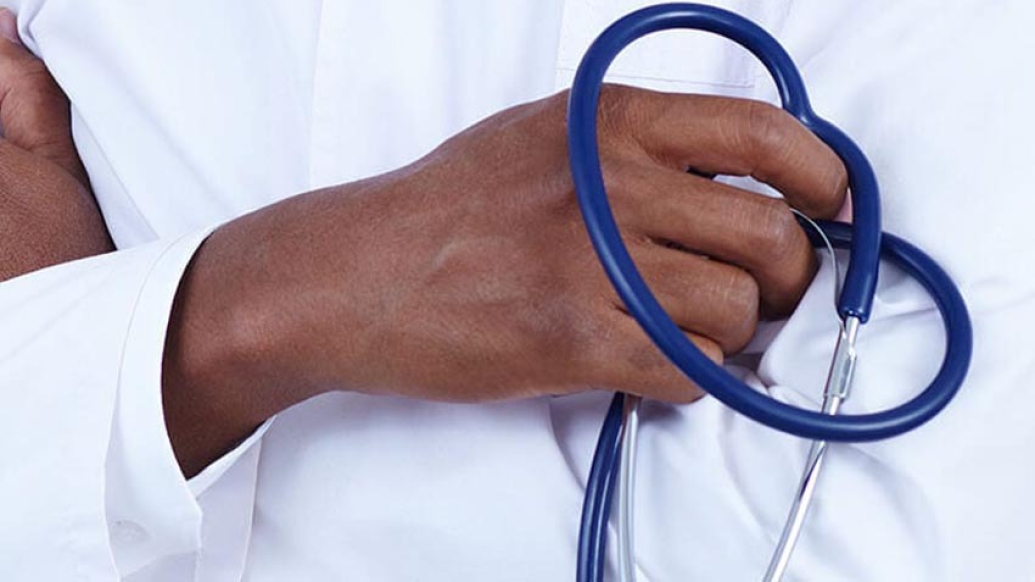 doctor holding stethoscope